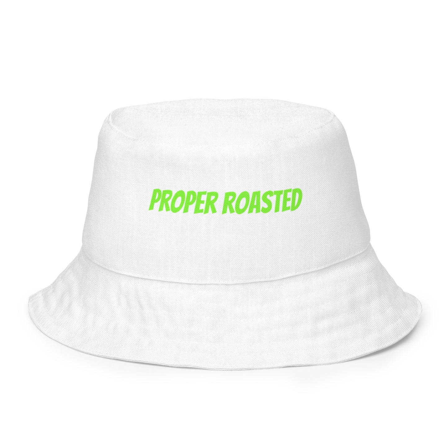 Reversible 'proper roasted' bucket hat