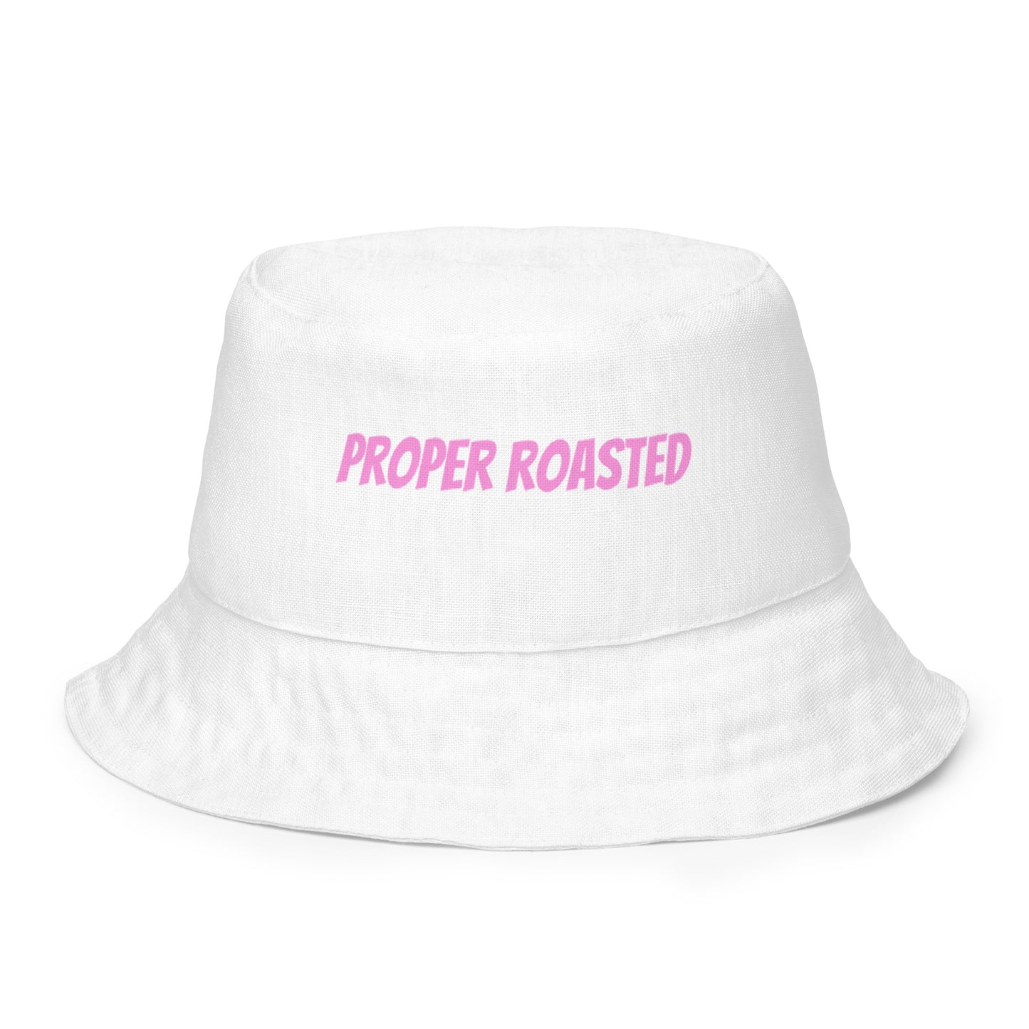 Reversible 'proper roasted' bucket hat