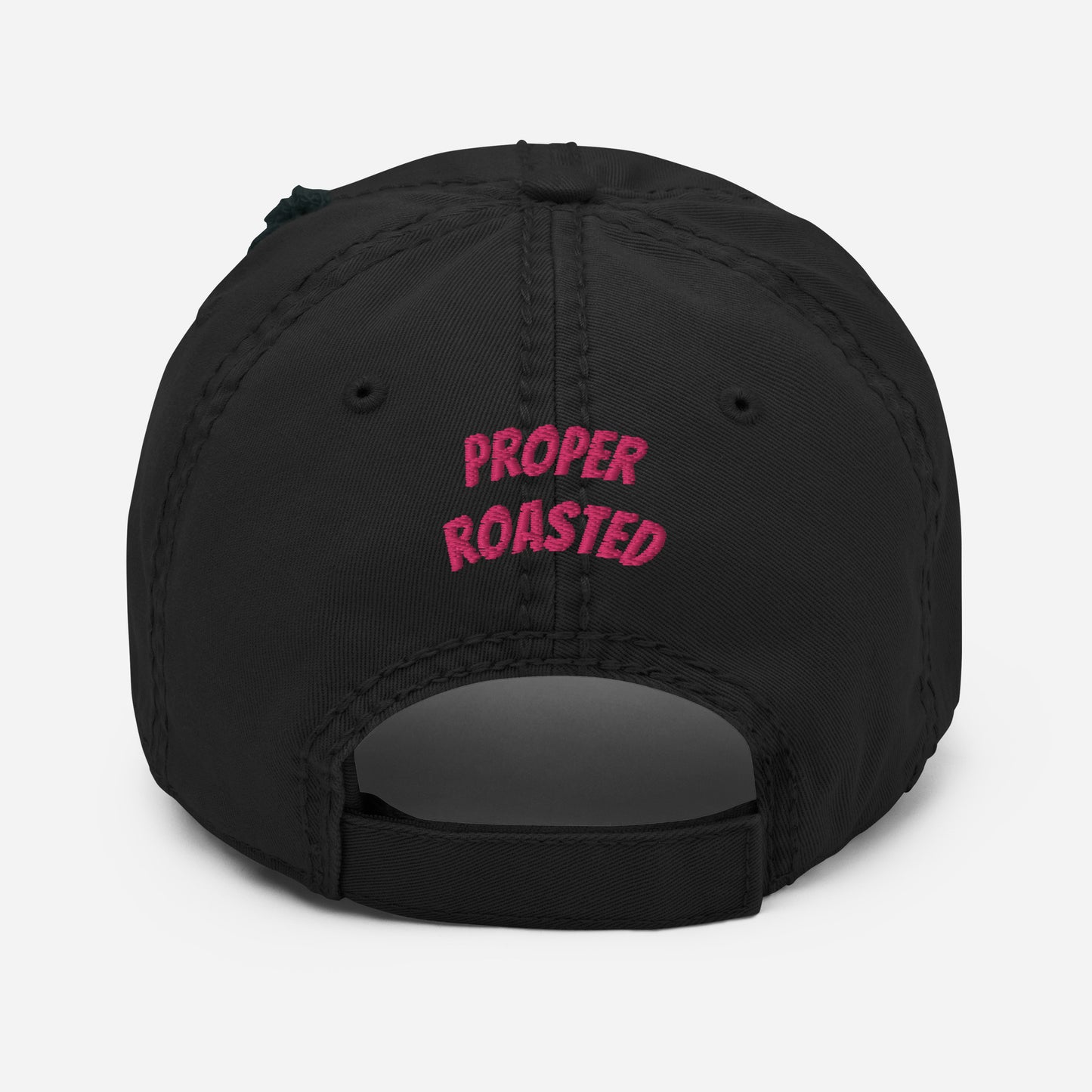 'Proper roasted' distressed Dad hat