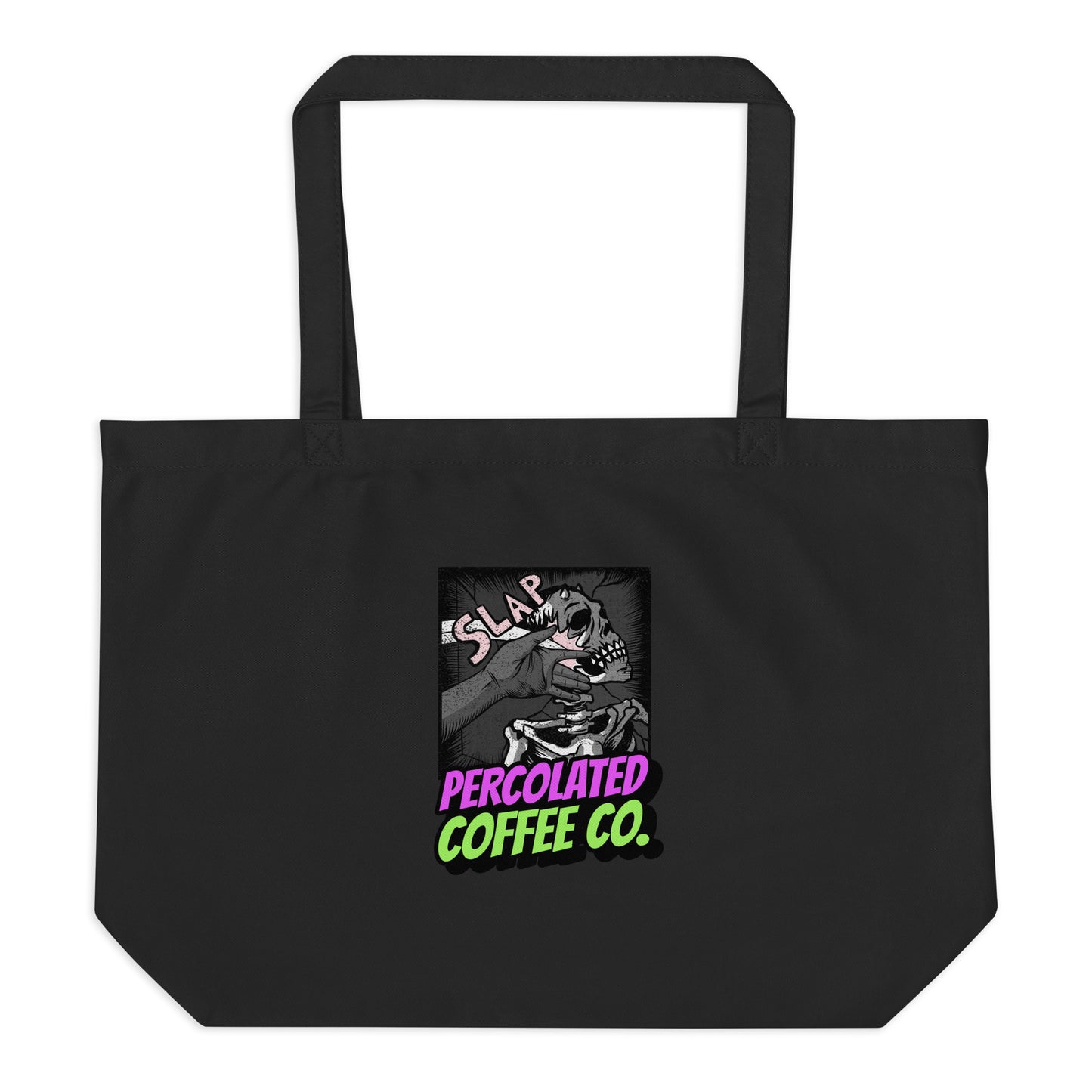 Large organic percolated SLAP tote bag