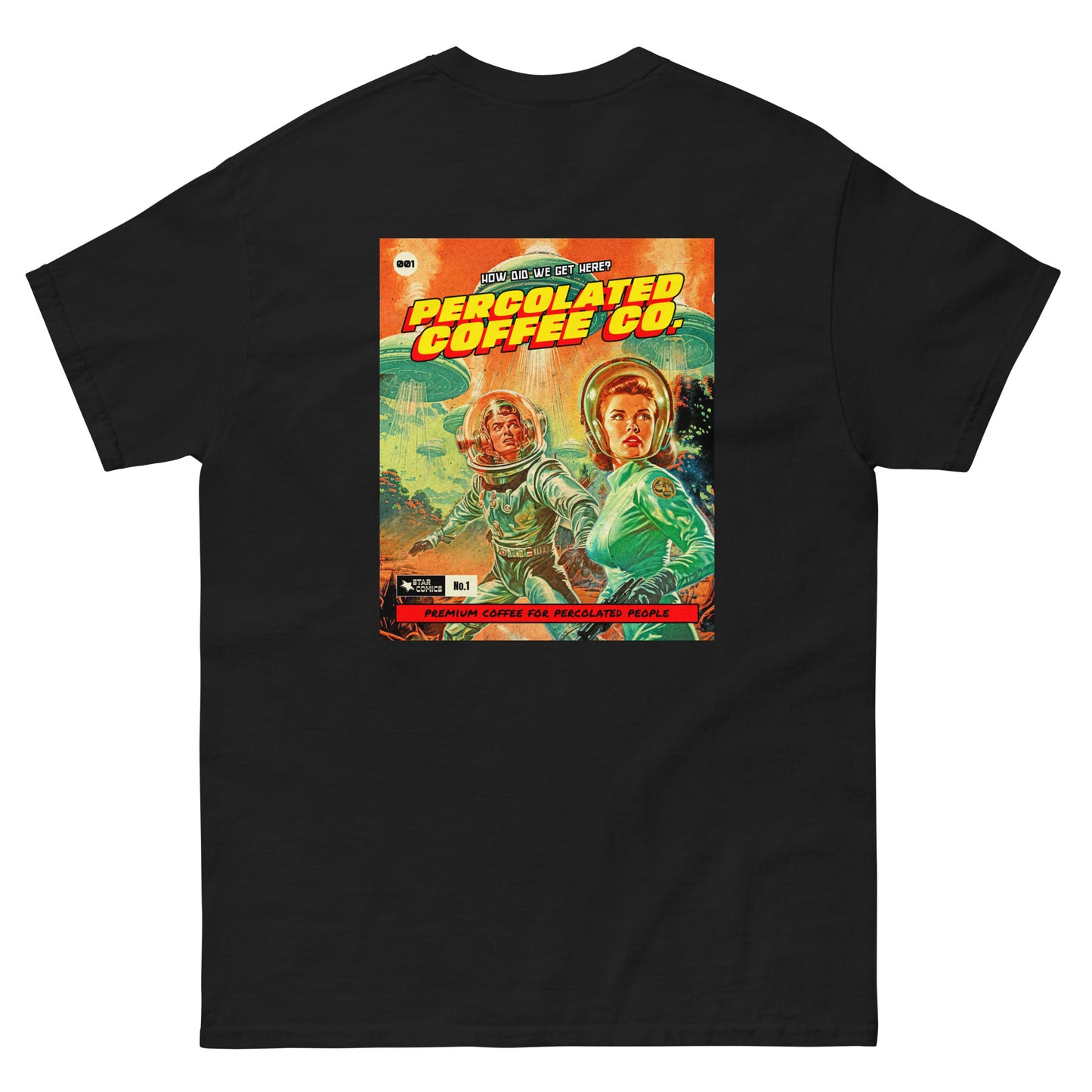 Space invaders percolated tee (unisex)