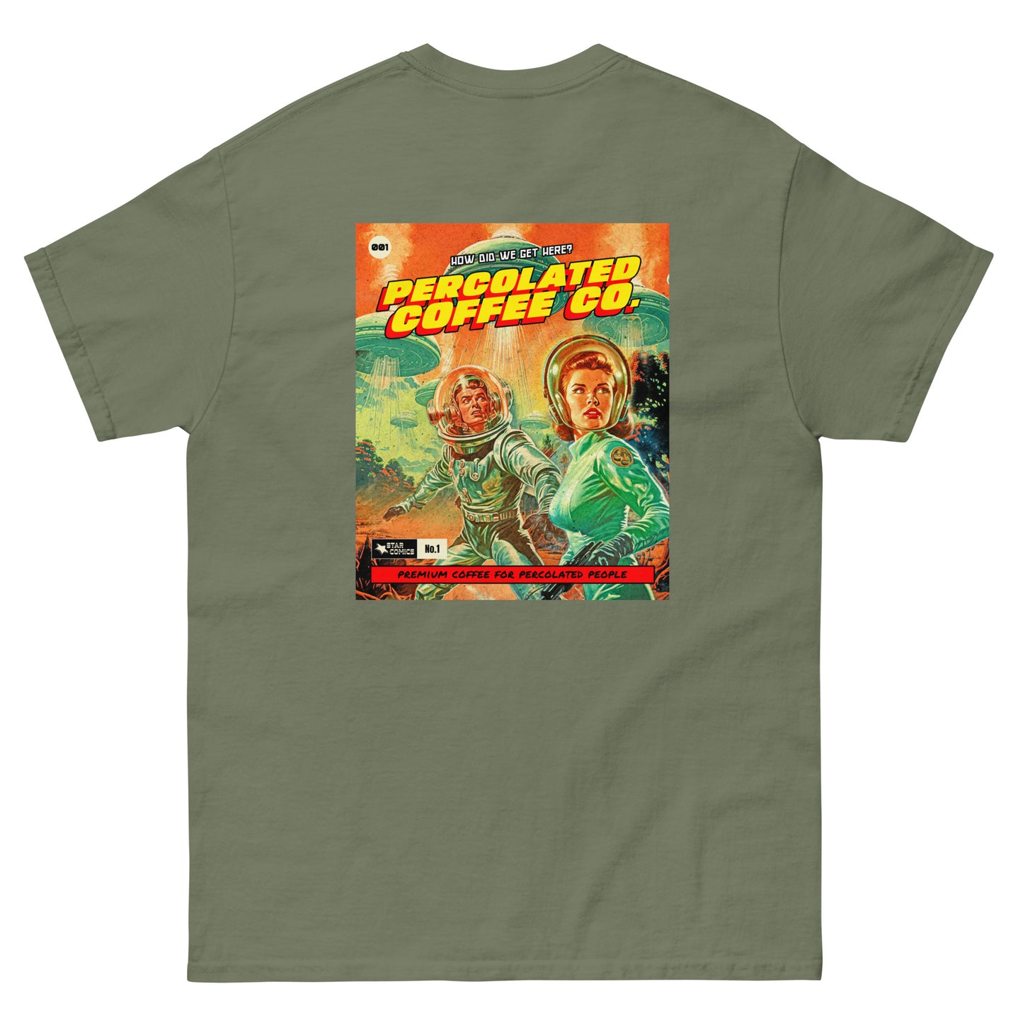 Space invaders percolated tee (unisex)